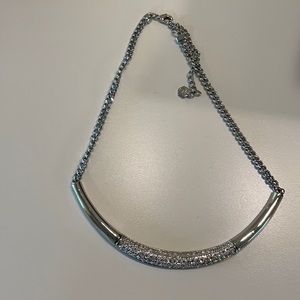 Silver and cz necklace